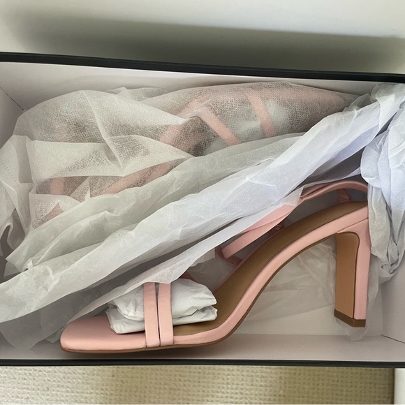 Brand New - French connection Pink Leather Heels size 39 - Picture 6 of 6